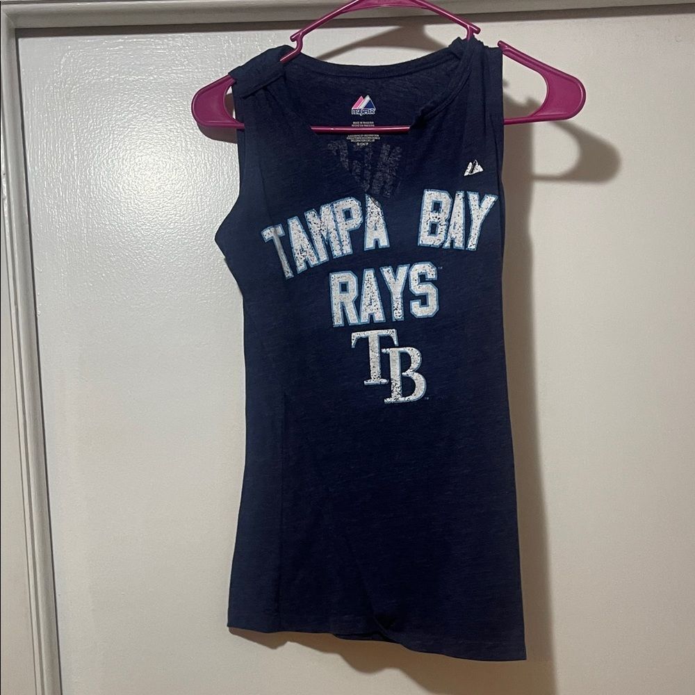 Majestic Tampa Bay rays Longoria sleepy shirt, size size small